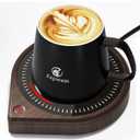 Coffee Mug Warmer & Kepwam Mug Set, 3 Temp Settings up to 167, Gravity Sensor & Light Display, Cup Warmer with 6H Auto Shut Off, Idealt Gift for Dad Mom, Beverage Warmer for Heats Coffee, Tea & More