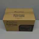 Mueller Retro Toaster 2 Slice with 7 Browning Levels and 3 Functions: Reheat, Defrost & Cancel, Stainless Steel Features, Removable Crumb Tray, Under Base Cord Storage, Black