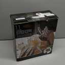 McCook MC35 Knife Sets,11 Pieces German Stainless Steel Hollow Handle Set in Acacia Block