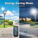 Solar Street Light, Dusk-to-Dawn Waterproof LED Solar Street Lights Outdoor with Pole Mount,9000W IP67,7000K, High Lumen Outdoor Lighting for Driveway, Farm, Street & Parking