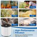 D10 Replacement Filter Compatible with Tailulu D10 Air Purifier, 3-in-1 HEPA D10 Replacement Filter, 2 Pack