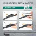 Windshield Wiper for Jeep Grand Cherokee 1993-1998Grand Wagoneer 1993,20"+20" Replace Front Windshield Wiper Blades J&U-hook (2-Pack)