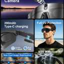CHOVE 4K Camera Glasses, AI Smart Sports Recording Sunglasses, HD Video & Photo, Electronic Image Stabilization, Live Translation, AI Voice Assistant, IP66 Waterproof for Cycling Hiking