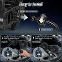 Dual Heads Car Fan for Cup Holder, Car Cup Holder Fan for Car Truck Vehicle Van RV with 3 Adjustable Speeds& 360 Rotation (No Battery)