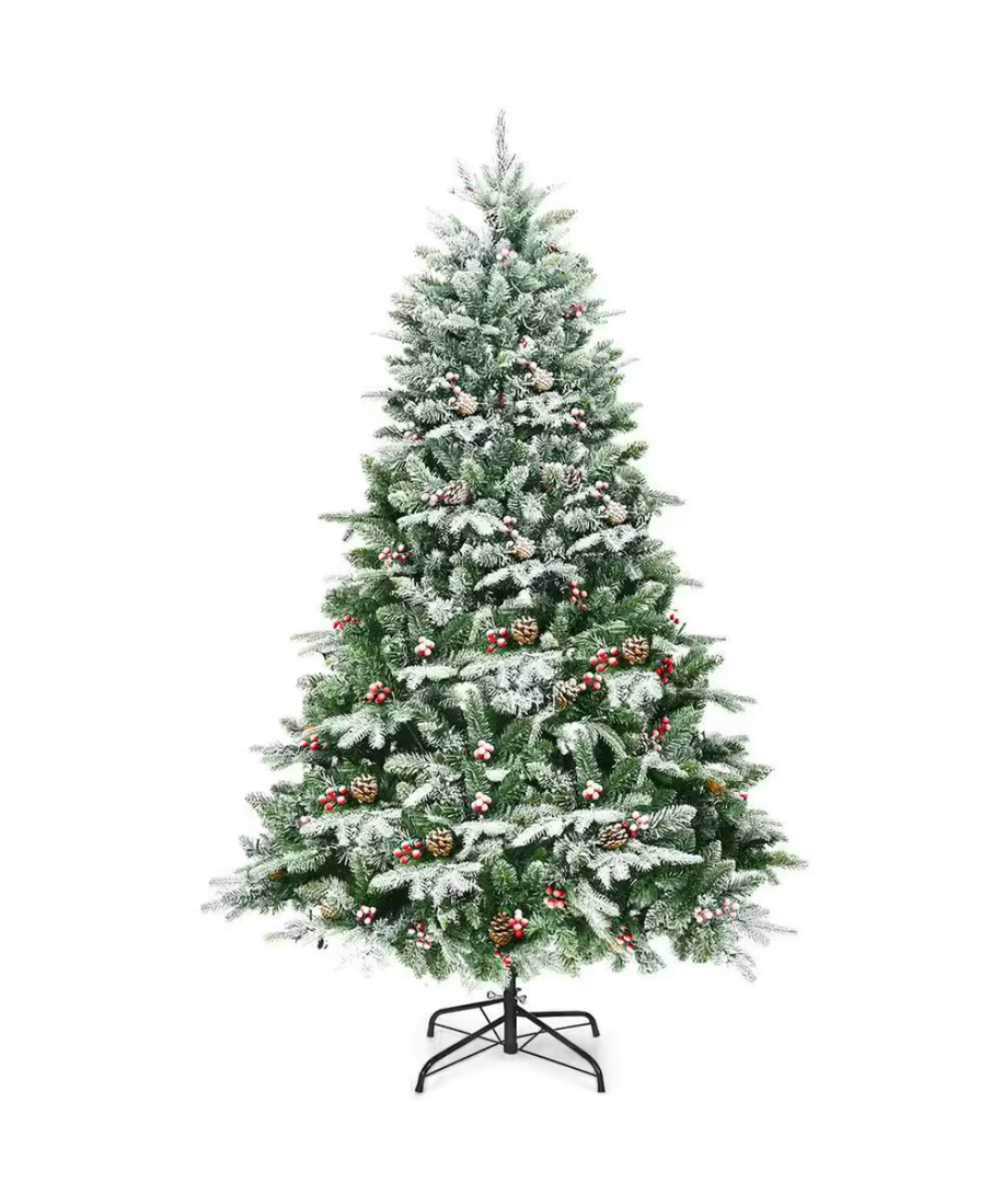 6.5 ft. Pre-Lit LED Slim Fraser Fir Artificial Christmas Tree