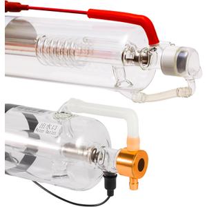 Cloudray 40W Laser Tube 720mm Dia.50mm, CO2 Laser Engraver Tube 45W, Cable Preconnected with Coating,40 Watt CO2 Tube With Metal Head (CR35 35-45W)