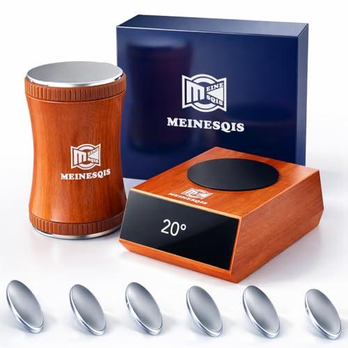 Rolling Knife Sharpener Kit with Diamond & Ceramic Discs, Magnetic Angle Guide 15° 20°, Professional Kitchen Knife Sharpener System, Manual Knife Sharpening Tool for Chef Knives Kitchen Gadgets