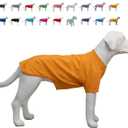 Lovelonglong Pet Clothing Dog Costumes Dachshund Clothes Blank T-Shirt Tee Shirts for Dachshund Dogs,Corgi 100% Cotton Orange D-L