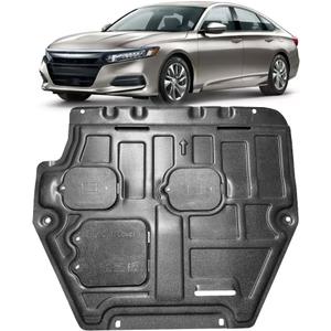 Mud Flaps Engine Guards for Honda Accord 2018 2019 2020 2021 2022 1.5T Front Engine Splash Shield Guards Suitable for Generation 10th Accord Under Engine Cover Directly Replace Original One Black
