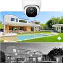 REOLINK 4K Security Camera System, 4pcs H.265 PoE Wired Turret Cameras with Person Vehicle Detection, 4K/8MP 8CH NVR with 2TB HDD for 24-7 Recording, RLK8-800D4