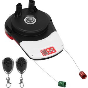 Roll Up Garage Door Opener with Remote,110V 50 Decibel Automatic Rolling Gate Opener,24V DC Roller Door Opener for Garage Warehouse Store Barn Farm-Not Fit Flap,Wall Mounted Garage Door (ERDO)