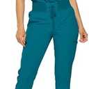 Monarch Uniforms Slim Fit Stretchy Scrubs Women's Jogger Scrub Set Slim Jogger Scrubs with Tuck-In Top for Women L