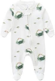 One-Piece Footies Newborn Rompers Pajamas Cotton Footed Pjs for Sleep Play Boys Girls 0-3 M