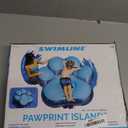 Swimline Inflatable Pawprint Island Pool Float, Blue