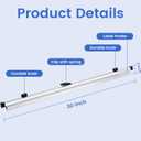 6 Pack Blueprint File Hanging Clamps 30" Blueprint File Clips with Label Holder Binding Strips Blueprint Binders for Construction Plan Poster Architectural Drawing Arts Maps Large Document