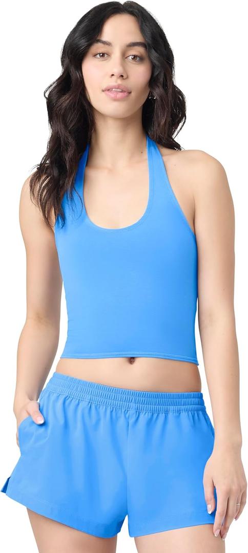 Florence by Mills Women's Gym Later Collection Sporty Terry Halter Top (Regatta, Small)