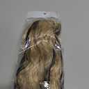 REECHO Curly Hair Extensions, 4PCS 16 inch Clip in Hair Extensions Lace Weft Short Curly Hair Extensions Clip Ins Invisible Natural Hairpieces for Women, Light Blonde