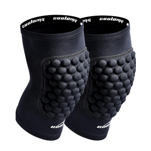 COOLOMG Basketball Knee Pad for Kids Youth Adult, Compression Anti-slip Knee Sleeve for Baseball Volleyball Football, Sports Knee Protector (1 Pair)Size M