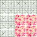 Chumia 24 Pcs DIY Flowers Wall Frames, Flower Arrangement Grid Panels Plastic Artificial Plant Wall Arch Backdrop for Wedding Party Decoration Floral Photo Backdrop, 10 x 10 Inches