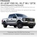 Black Halogen Headlights Compatible With 2021-2023 Ford F150 F-150