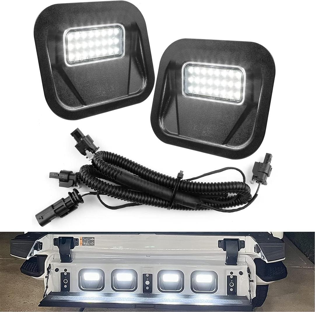 Led Tailgate Step Light Truck bed Multi-Pro Lamp Kit accessories Replace for GMC Sierra 1500 2500 HD 3500 HD 2020-2025 Chevrolet Silverado 1500 2500 HD 3500 HD 2020 (Two Sets)