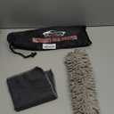 Car Duster Interior by TAKAVU, 360 Microfiber Fingers, Unbreakable Comfort Handle, Lint and Scratch Free, Include Microfiber Towel, for Car & Home Use, The Best Auto Accessories Gray