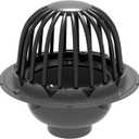 PROFLO PF42870 3" PVC Roof Drain with Plastic Dome - N/A