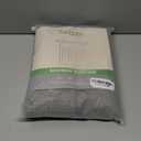 Grey No Hook Waffle Weave Shower Curtain with snap-in Liner Replacement, 230GSM Waterproof Fabric Hotel Shower Curtain Set for Bathroom, Through Mesh Top Window, 71Wx74H