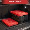 FOHERE 48L Collapsible Storage Bins with Lids, 3 Packs, Stackable