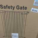 Fairy Baby 40.5" Extra Tall Baby Gate No Drill, 65.8"-72.2" Extra Wide Large Dog Gate, Pressure Mounted Walk Through Adjustable Tension Safety Gate, Auto Close Child Pet Gate for Stairs Doorway, White