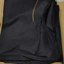 sancua 2 Pack Black Tablecloth 60 x 102 Inch, Rectangle 6 Feet Table Cloth - Stain and Wrinkle Resistant Washable Polyester Table Cover for Dining Tables, Buffet Parties and Camping