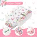 100 Pieces Butterfly Napkins Pink Butterfly Party Paper Guest Towels Disposable Colorful Garden Spring Summer Flower and Butterflies Hand Towels for Wedding Birthday Holiday Decorative Party Supplies