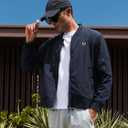 NORTHYARD Men's Bomber Jacket Lightweight Casual Windbreaker Zip Up Fashion Windproof Coat Spring Fall (Blue, L)