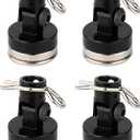 ShareGoo 4PCS RC Magnetic Body Post,Alloy Magnetic Stealth Invisible Body Shell Mount Column Compatible with HSP Redcat Himoto Traxxas SCX10 4WD 1/10 RC Car (Black)