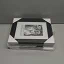 Yaetm Black 8x10 Picture Frame Matted to 5x7 Set of 4, 1.4 Wide Molding & Distressed Black Photo Frames 8 x 10 with HD Tempered Glass, Display on Tabletop & Wall Mounting, 4 Pack