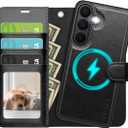 OCASE for Samsung Galaxy S26 Detachable Wallet Case with Card Holder, [2 in 1] PU Leather Flip Folio Case with RFID Blocking Stand Wrist Strap Shockproof Phone Cover 2026, Black