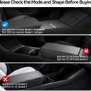 IMATEPLUS Center Console Organizer for Tesla Model 3 Highland 2024 2025 & Model Y Juniper 2025, 6-Piece Set Black(Armrest Storage Tray,center console trayHidden Storage Box,Cup Holder)