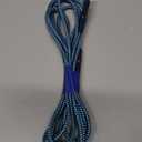 CELLCandy Micro USB Braided Charge and Sync Cable - Light Blue, 10 ft