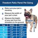 PetSafe 1-Piece Sliding Glass Pet Door for Dogs and Cats - Adjustable Height up to 80 11/16"- Large, Bronze, No-Cut DIY Install, Aluminum Patio Panel Insert, Great for Renters or Seasonal Installation