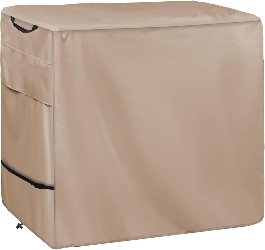 Outdoor Dining Cart Cover - Heavy Duty Waterproof Cover for Royal Gourmet Cart Flattop Worktable, Coverage Includes Outdoor Utility Cart,Tabletop Griddle and Propane Tank.Khaki (47"x24"x39")