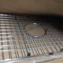 Serene Valley Sink Bottom Grid 25-1/8" x 12-7/8", Centered Drain with Corner Radius 1-1/2", Sink Grid Stainless Steel NDG2513C