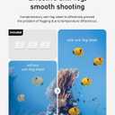 TELESIN Waterproof Case with Anti-Fog for DJI Osmo Action 6 Camera, Underwater Housing Shell Cage Supports 60M/196FT Deep Diving Scuba Snorkeling with Quick Release Bracket Screw Action 6 Accessories