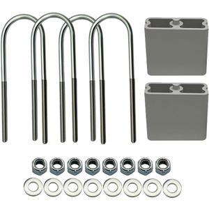 Street Edge 4" Extruded Aluminum Rear Lowering Blocks & Angle Compatible with Toyota Pickup 1984-1995