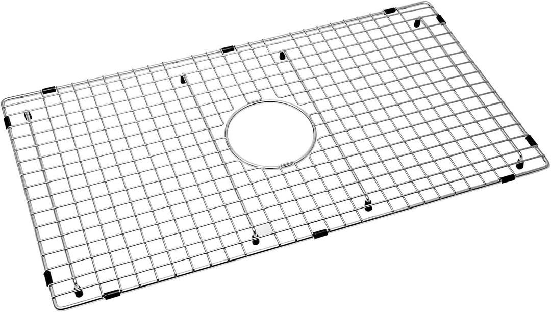 Serene Valley Sink Bottom Grid 29-1/2" X 15-9/16", Centered Drain with Corner Radius 3/8", Sink Protector NDG3016C
