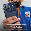 Magnetic 3 in 1 for iPhone 17 Pro Case, [Omni-Directional Protection] with 1x Screen Protector + 1x Camera Cover, [Seamless Work with Magsafe] Shockproof Slim Thin Matte Case for iPhone 17 Pro Blue