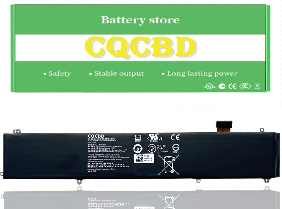 CQCBD RC30-0248 Battery for Razer Blade Advanced 15 2018 2019 RTX 2060 2070 2080 RZ09-02385 RZ09-02386 RZ09-02386E91-R3U1 RZ09-02385W71-R3W1 RZ09-02385E92-R3U1 RZ09-03135 ((15.4V 80Wh/5209mAh)