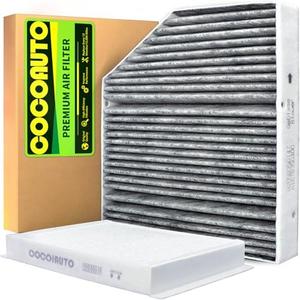 COCOAUTO Cabin air Filter kit for GLC300 (2016-2022), C300 C400 GLC350e GLC43 E350 (2015-2023), E300 E400 C450/C43/C63/GLC43/E53/E63 AMG (2018-2023), Replace 2058350147 1668300218