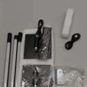 Battery Operated Wall Sconce Set of Two with Remote Control, 3000K-6000K Dimmable Black Wall Lights, Timable LED Wireless Wall Sconces, 350° Rotate for Bathroom, Living Room, Hallway 29.1 Inch