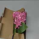 LINSIE 4 Pcs Artificial Hydrangea Silk Flowers with Stems, 19.7" Rose Pink Faux Hydrangeas Bouquet, 240 Petals, Suitable for Shady Places & Waterproof Fake Flower for Outdoor Wedding Home Decor