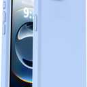 Vooii Compatible with iPhone 17e Case and for iPhone 16e Case, Liquid Silicone Upgrade [Camera Protection] [Anti-Scratch Microfiber Lining] Shockproof Phone Case for iPhone 17e/16e 6.1" - Light Blue